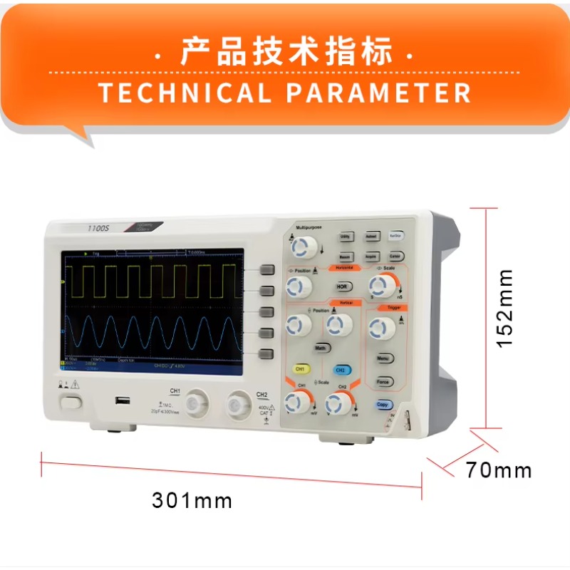 1100S 100 MHz Bandbreite Oszil – Digital Storage Oscilloscope 100Mhz Bewertung und Preis